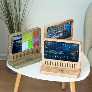 Desk Calendar with Wireless Charging – Digital Planner, Home Organizer, DAKboard, Minimalist Smart Display – Stay Organized at a Glance