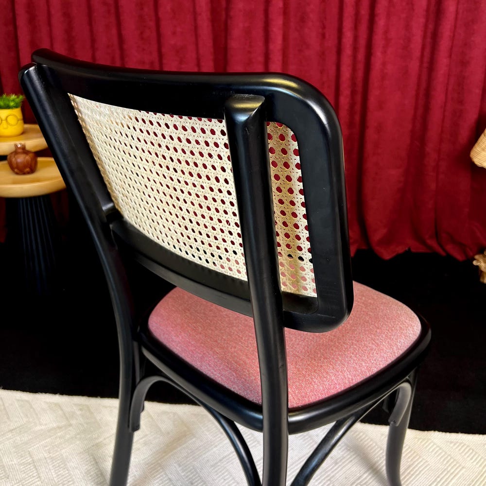 Tonet Dining Chair, Wicker Dining Chair, Wooden Dining Chair, Mid Century Modern Dining Chair, Rattan Dining Chair, Dining Room Chair - Image 4