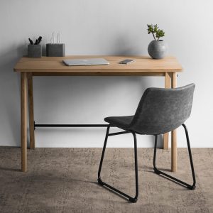 Office Desk Oak Yotsa without Drawer Handmade Scandinavian Decor Wood Oak Computer Desk Modern Mid Century Decor Wooden Solid Writing Desk