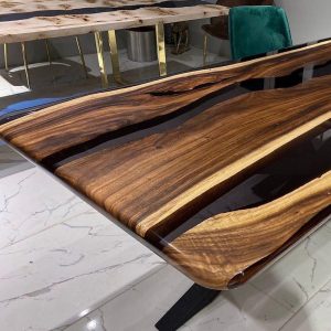 Epoxy TableTop ,Luxury dining Table, sofa, Side center table top Live Edge Walnut Table, Custom Order, Epoxy Resin River Table, Natural Wood