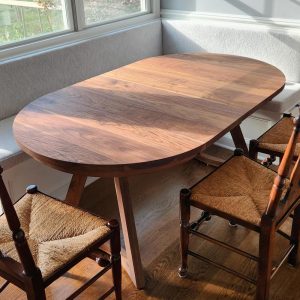 Oval Extendable Dining Table, Oval Wood Dining Table with Leaves, Oval Extendable Walnut Table, Oval Dining Tables with Extensions,