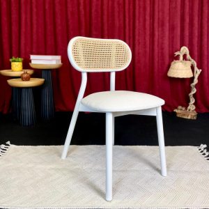 Wooden Dining Chair, Rattan Dining Chair, Dining Room Chair, Kitchen Chair, Modern Dining Chair, Wicker Nordic Dining Chair Set of