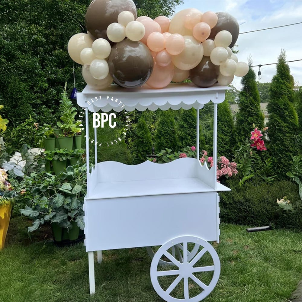 Sweet Cart, Candy Cart for Parties, Cake and Drink Stand - Image 5