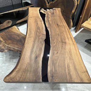 Epoxy TableTop ,Luxury dining Table, sofa, Side center table top Live Edge Walnut Table, Custom Order, Epoxy Resin River Table, Natural Wood