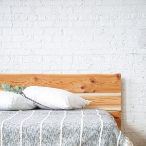 The Low Pro - Extra Tall Headboard - Rustic Modern Platform Bed Frame and Headboard - Loft Style - Solid Wood - Handmade in USA