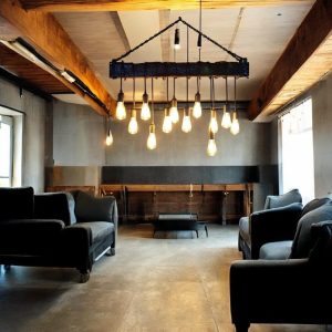 Wood Beam Rustic Light Fixture, Chandelier Lighting Dining Room, Unique Farmhouse Style Ceiling Light for Kitchen and Dining Table