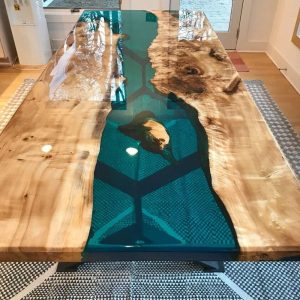 Epoxy TableTop ,Luxury dining Table, sofa, Side center table top Live Edge Walnut Table, Custom Order, Epoxy Resin River Table, Natural Wood