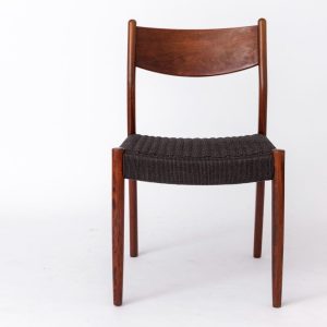 1 of 2 Vintage Fristho Franeker Teak Chair with Danish Cord Weaving – 1960s Mid-Century Modern Design