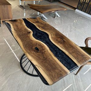 Handmade epoxy table, Natural Furniture Vivid Edge, Special Epoxy Wood Resin table, Home decoration, living room furniture, custom order.