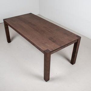 Dark Wood Table, Exposed Leg Parsons Dining Table, Rock Maple Dining Table, Sturdy Kitchen Dining Table, Solid Maple Table