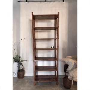 il_1000x1000.6758695179_5kz1.jpg Wooden bookshelf Dark oak wood multi - tier display shelf Bookshelf for small spaces Modern bookshelf for home office organization