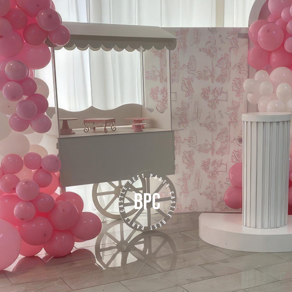 Sweet Cart, Candy Cart for Parties, Cake and Drink Stand