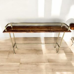 Bar Height Table, Long Bar Table, Outdoor Bar Table, Industrial Bar Table, Natural Live Edge Handmade Furniture, Custom Sizes and Finishes