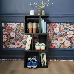 Compact Shoe and Book Rack