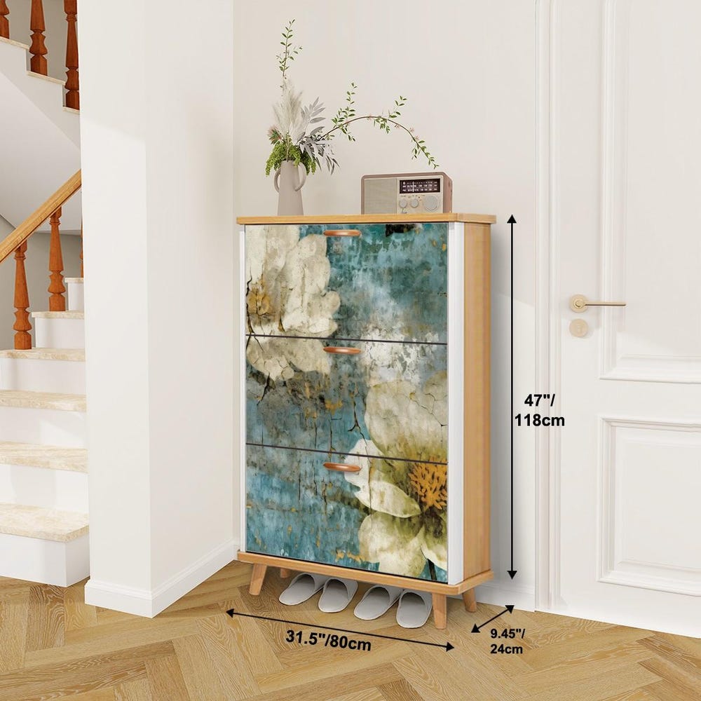 Shoe Storage Cabinet for Small Spaces – Flip-Door Storage for Shoes and Accessories, Adjustable Shelves, Compact and Stylish - Image 6