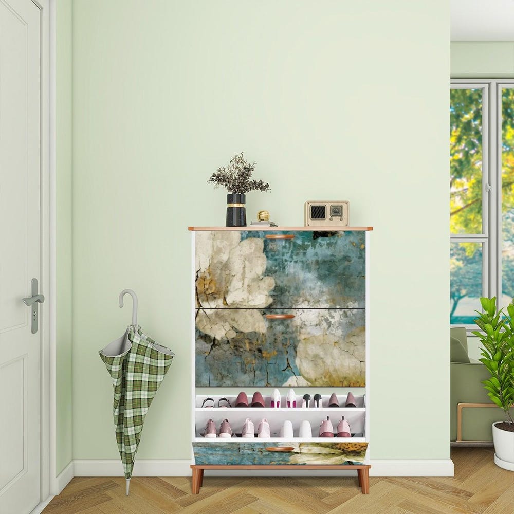 Shoe Storage Cabinet for Small Spaces – Flip-Door Storage for Shoes and Accessories, Adjustable Shelves, Compact and Stylish - Image 5