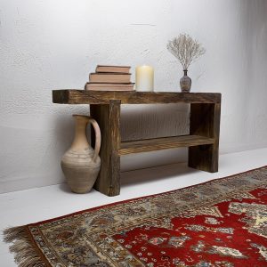 Rustic Solid Wood Console Table - Handmade Entryway Table - Reclaimed Wood Hallway Table - Farmhouse Sofa Table - Mother’s Day Gift