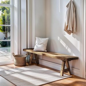 Reclaimed Wood Bench Entryway Custom Entryway Bench Rustic Bench for Entryway Farmhouse Bench Hallway Seating Wooden Patio Furniture