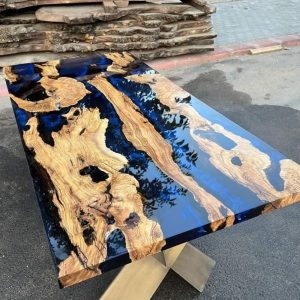 Handmade epoxy table, Natural Furniture Vivid Edge, Special Epoxy Wood Resin table, Home decoration, living room furniture, custom order.