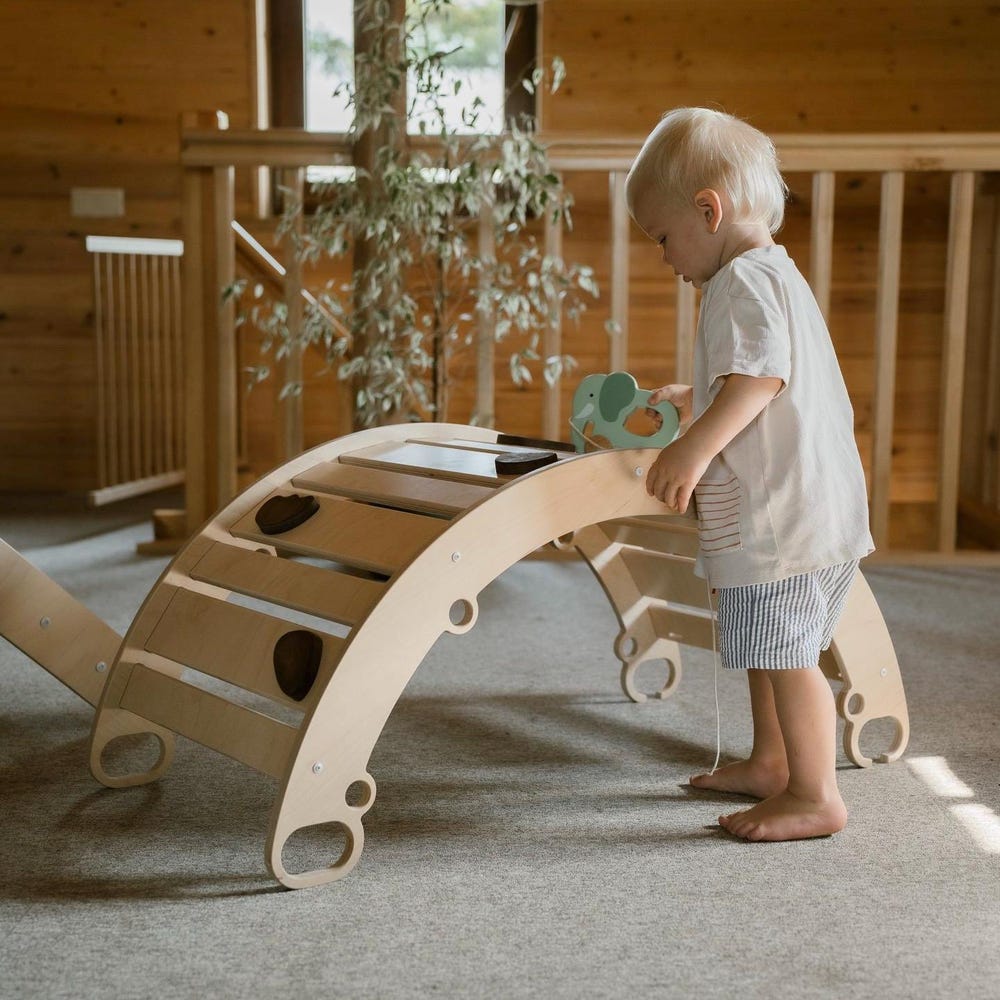 Climbing arch, climbing toy for children, rocker ramp, rocker-arch, rocker, Montessori toys, wooden rocker, climbing gym - Image 6