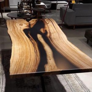 Epoxy TableTop ,Luxury dining Table, sofa, Side center table top Live Edge Walnut Table, Custom Order, Epoxy Resin River Table, Natural Wood