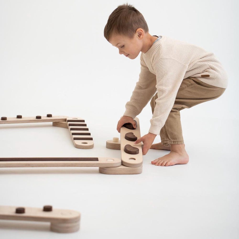 Wooden balance beam set from 6, wooden balance toy, Montessori balance board, kids gift, double-sided balance beams, kids balance beam - Image 7