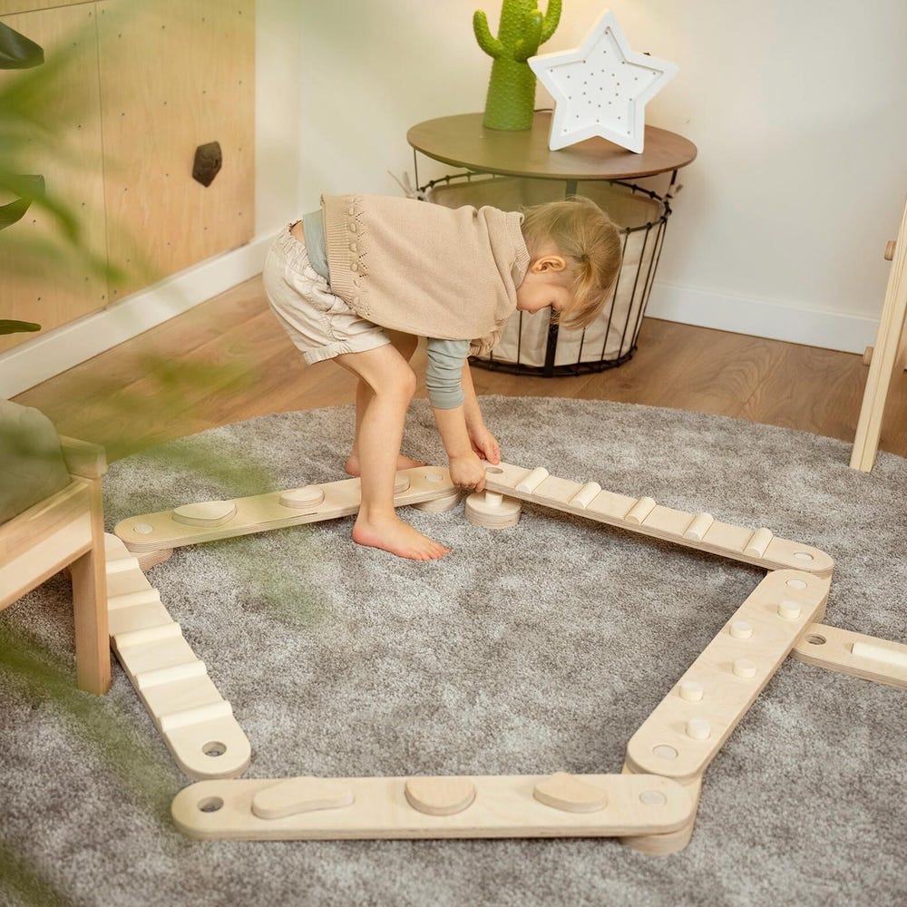 Wooden balance beam set from 6, wooden balance toy, Montessori balance board, kids gift, double-sided balance beams, kids balance beam - Image 10