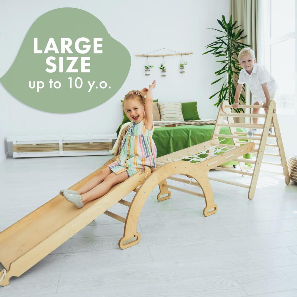 Montessori climber, Toddler climber, Toddler climbing gym, Baby play gym, Indoor play gym, Montessori furniture kids, Toddler gift for kid - Image 3