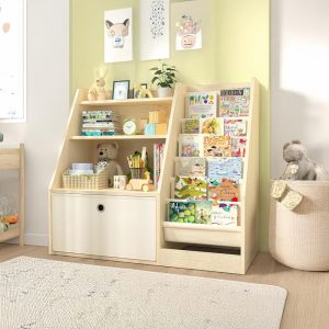 il_1000x1000.6779340550_h5qs.jpg Wood Bookshelf, Kids Toy Storage, Montessori Shelf, Montessori Furniture, Toy Storage Box, Baby Bookshelf, Book Storage Organizer