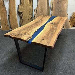Epoxy TableTop ,Luxury dining Table, sofa, Side center table top Live Edge Walnut Table, Custom Order, Epoxy Resin River Table, Natural Wood