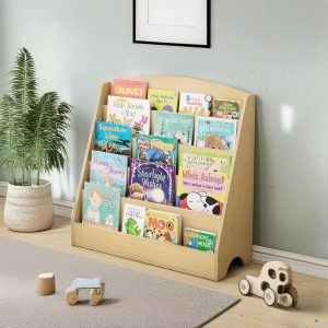 il_1000x1000.6781931040_f5sz.jpg 5-Tier Kids Bookshelf, Wooden Children Book Rack, Baby Bookshelf, Nursery Furniture, Toddler Furniture, Montessori Bookshelf, Book Storage