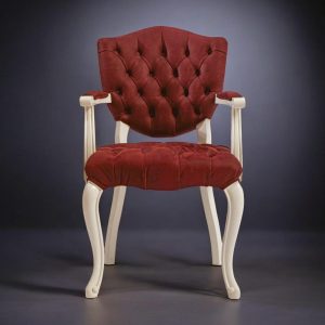 Antique Turkish Armchairs Pair 19th Century Handmade Rustic Living Room Chairs Vintage Decor