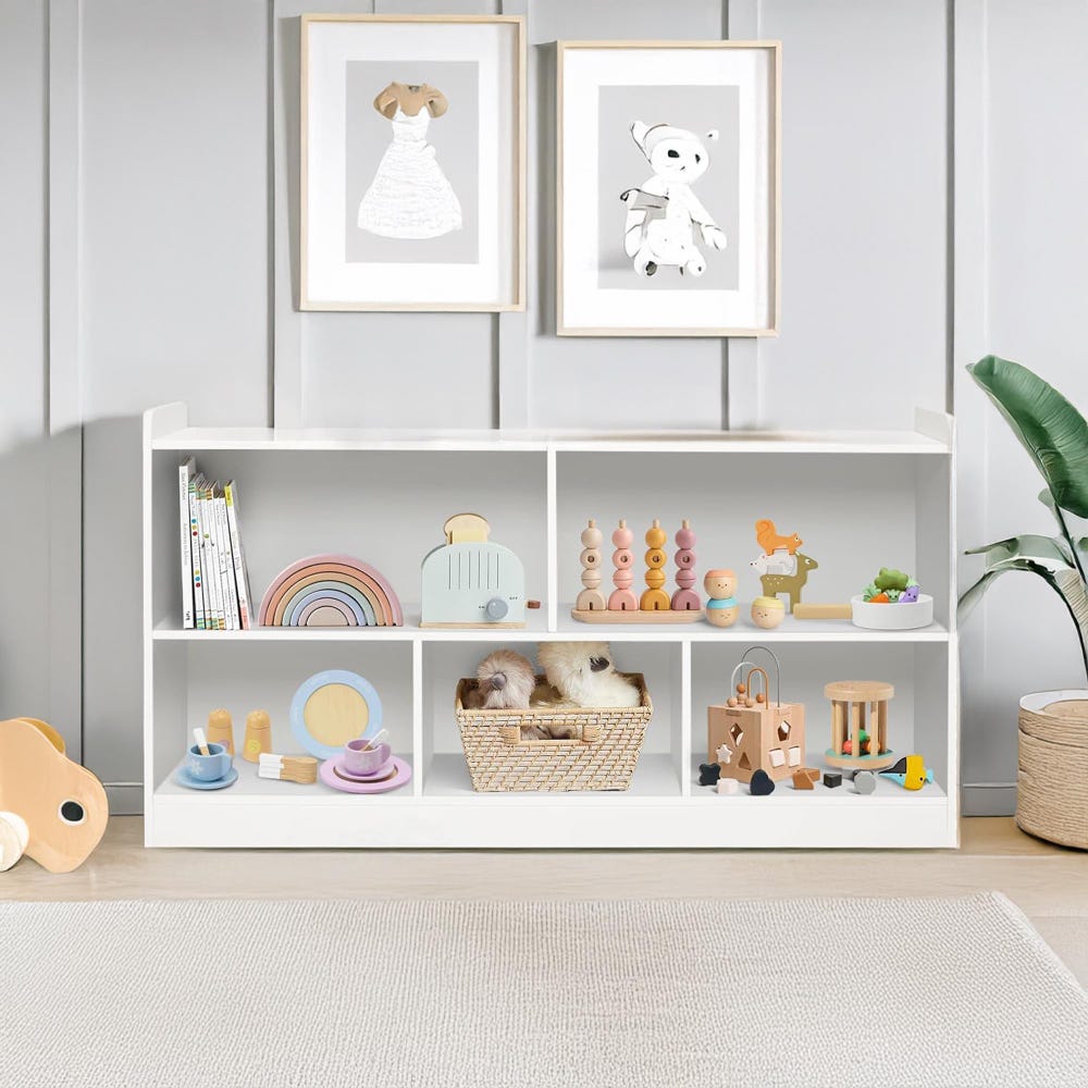 Wooden Toy Storage, Toy Organizer, Baby Bookshelf, Nursery Shelves, Montessori Storage, Toddler Bookshelf, Playroom Furniture, Gift For Kids - Image 2