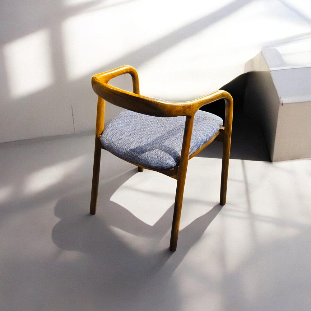 Wooden Dining Chair with Arms - Modern Kitchen & Living Room Chairs, Stylish Comfortable - Image 5