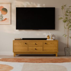 Cherry Media Cabinet w/ Soft-Close Drawers and Doors