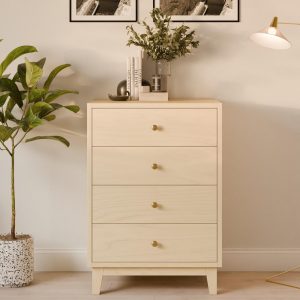 Maple 4 Drawer Dresser
