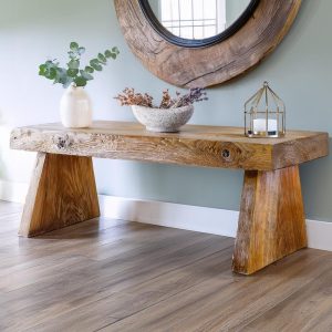 Wooden Rustic Style handmade console table live edge solid wood dresser table hallway sofa entryway farmhouse foyer home decor furniture