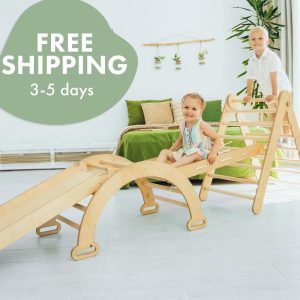 il_1000x1000.6787910883_54wh.jpg 1 st Birthday gift for kid - Kids and baby Montessori climber, Climbing triangle, Climbing arch, Climbing frame, Toddler climbing gym