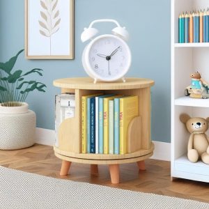 il_1000x1000.6791123144_bam3.jpg 1 Tier 360 Rotating Bookshelf, Small Bookcase, Montessori Bookshelf, Industrial Bookcase, Modern Bookshelf, Book Organizer, Small Book Stand