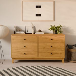 Cherry 6 Drawer Dresser