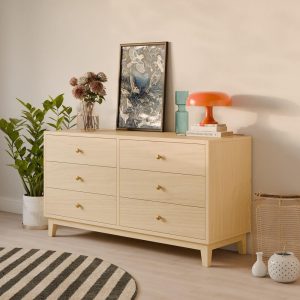Maple 6 Drawer Dresser