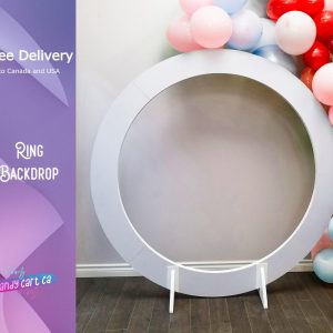 Trendy Backdrop, Ring photo backdrop | Free Standing | Event Decor
