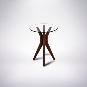 Strata Pub Table With a Glass Top - Handcrafted in Columbus, Ohio