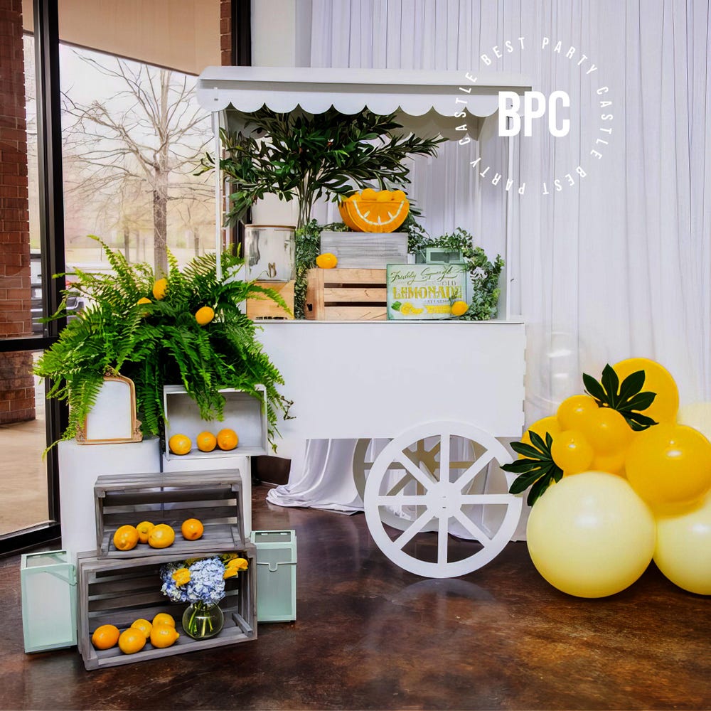 Candy Cart, sweet Cart for Weddings, Birthdays, Parties, Cake and Drink Showcase