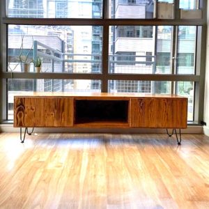 Entertainment Center Solid Wood Media Center Wood Tv Stand Low Sideboard Wood Media Cabinet Living Room furniture