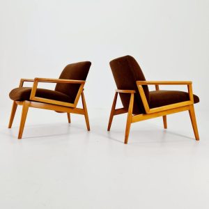 Mid-century pair of German lounge armchairs, 1960s