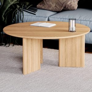 Round Coffee Table - Unique coffee table - Solid oak coffee table - Minimalist coffee table - Scandi coffee table - Furniture