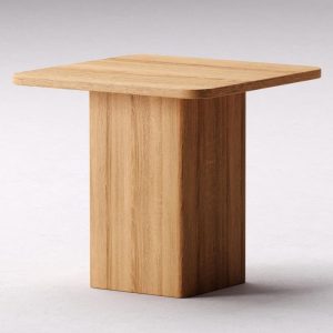 Wood Side Table - Unique end Table - Solid Oak End Table - Minimalist End/Side - Set of End Side Tables - Scandi end table