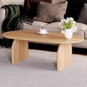 Modern Coffee Table - Oak coffee table - Scandi coffee table - Unique coffee table - Wooden coffee table-Living room table