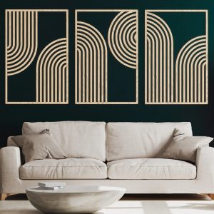 Geometric Wood Wall Art | Modern Wood Decor | Wooden wall art | Modern Wall Art | Minimalist wall art | Living Room Decor